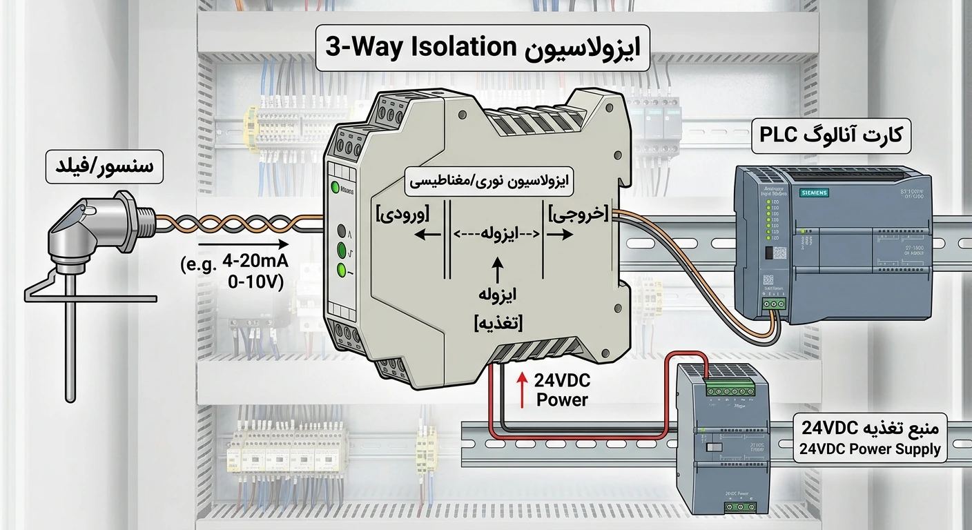 ایزولاسیون سه طرفه برای حذف حلقه زمین